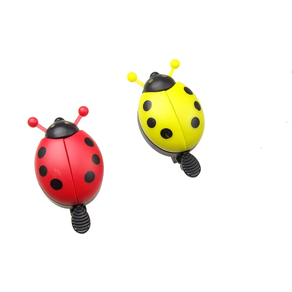 1PC vélo petite cloche dessin animé coccinelle cloches de cyclisme pour beaux enfants filles