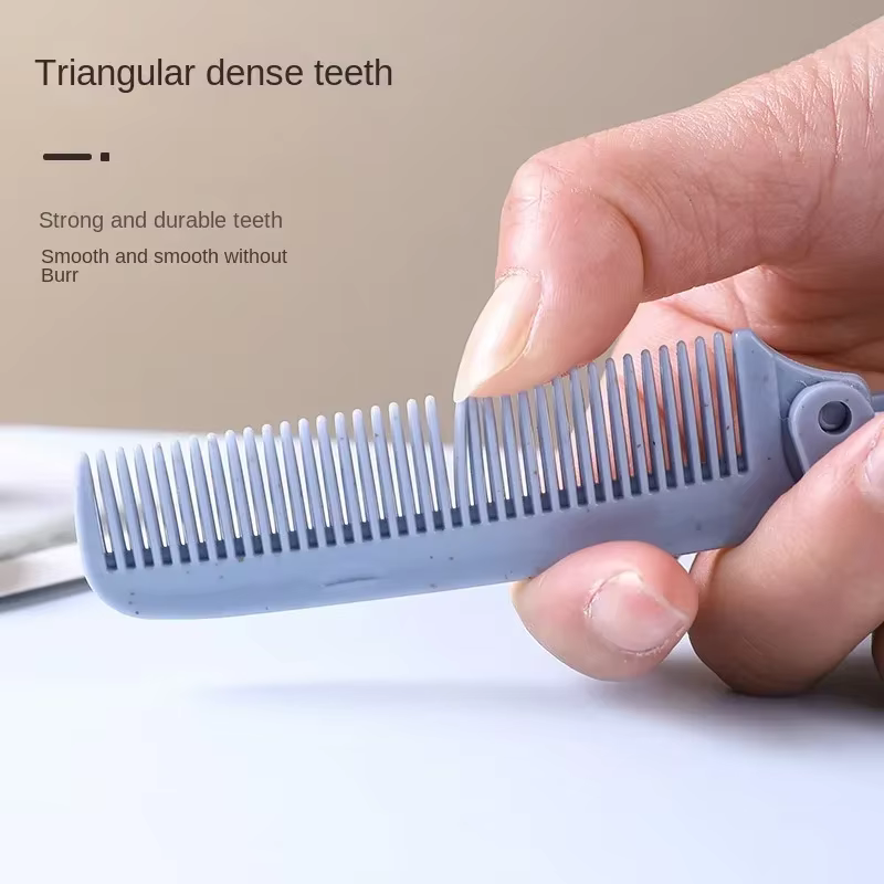 Peigne pliant Portable, brosse à cheveux antistatique de voyage, paille de blé pliante, outil de coiffure et de beauté, 1 pièce
