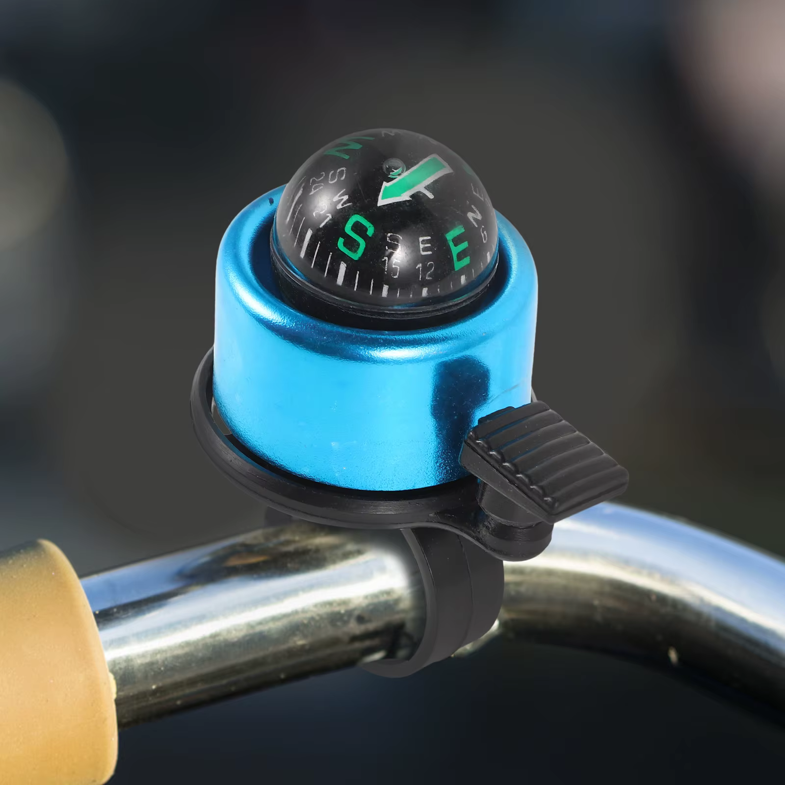 Sonnette de vélo multifonctionnelle avec boussole pour VTT et vélos pliants – Construction robuste