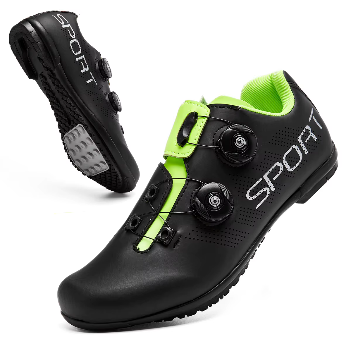 Chaussures de cyclisme respirantes à l'offre elles en caoutchouc