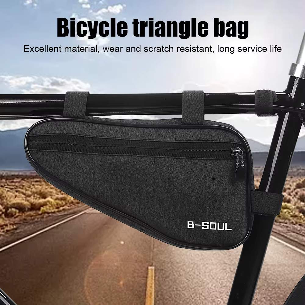1 sacoche de cadre de vélo réfléchissante