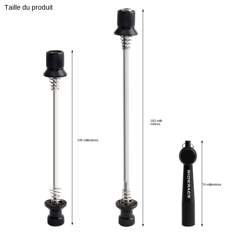 Levier de brochette de vélo à dégagement rapide