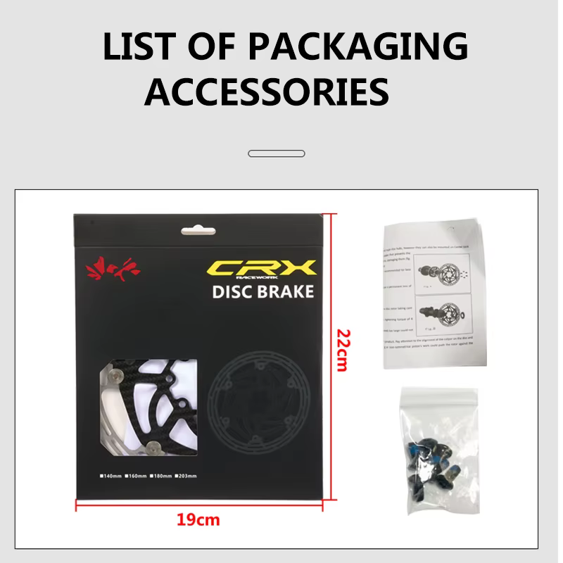 RACEWORK – Rotor de frein à disque de vélo en Fiber de carbone