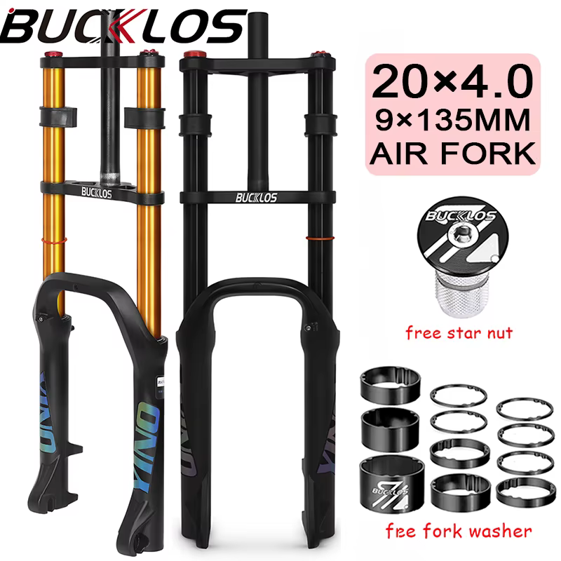 BUCKLOS 20*4.0 fourche de vélo Double épaule