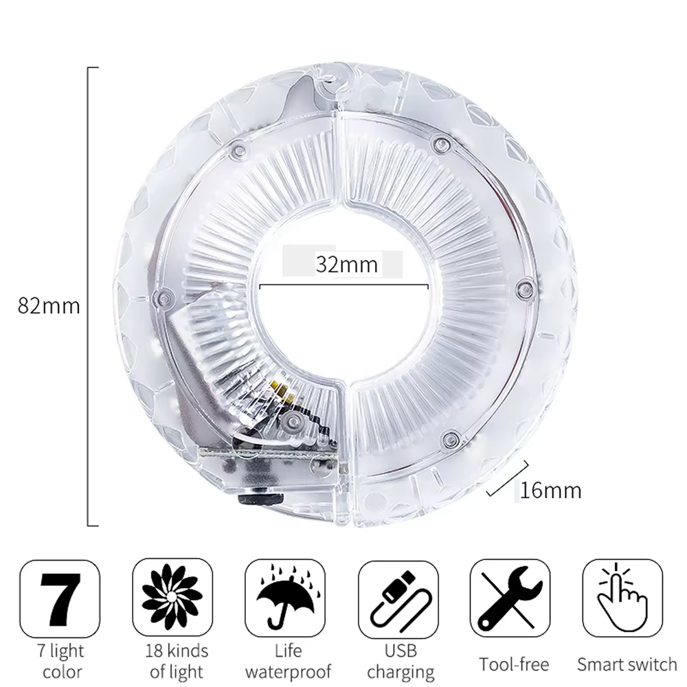 Feux de roue de vélo LED