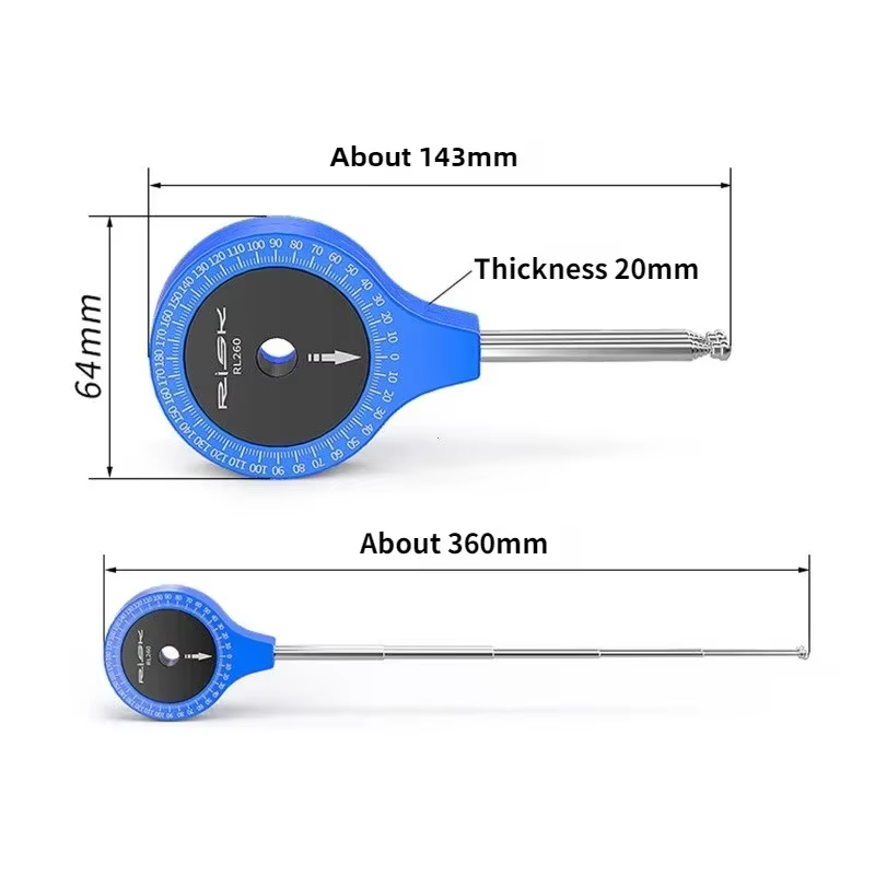 Outil de mesure d'angle de fixation de pédalier de vélo de route