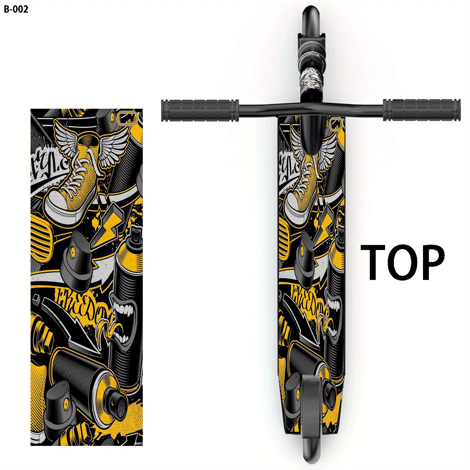 1 grand autocollant tendance pour scooter