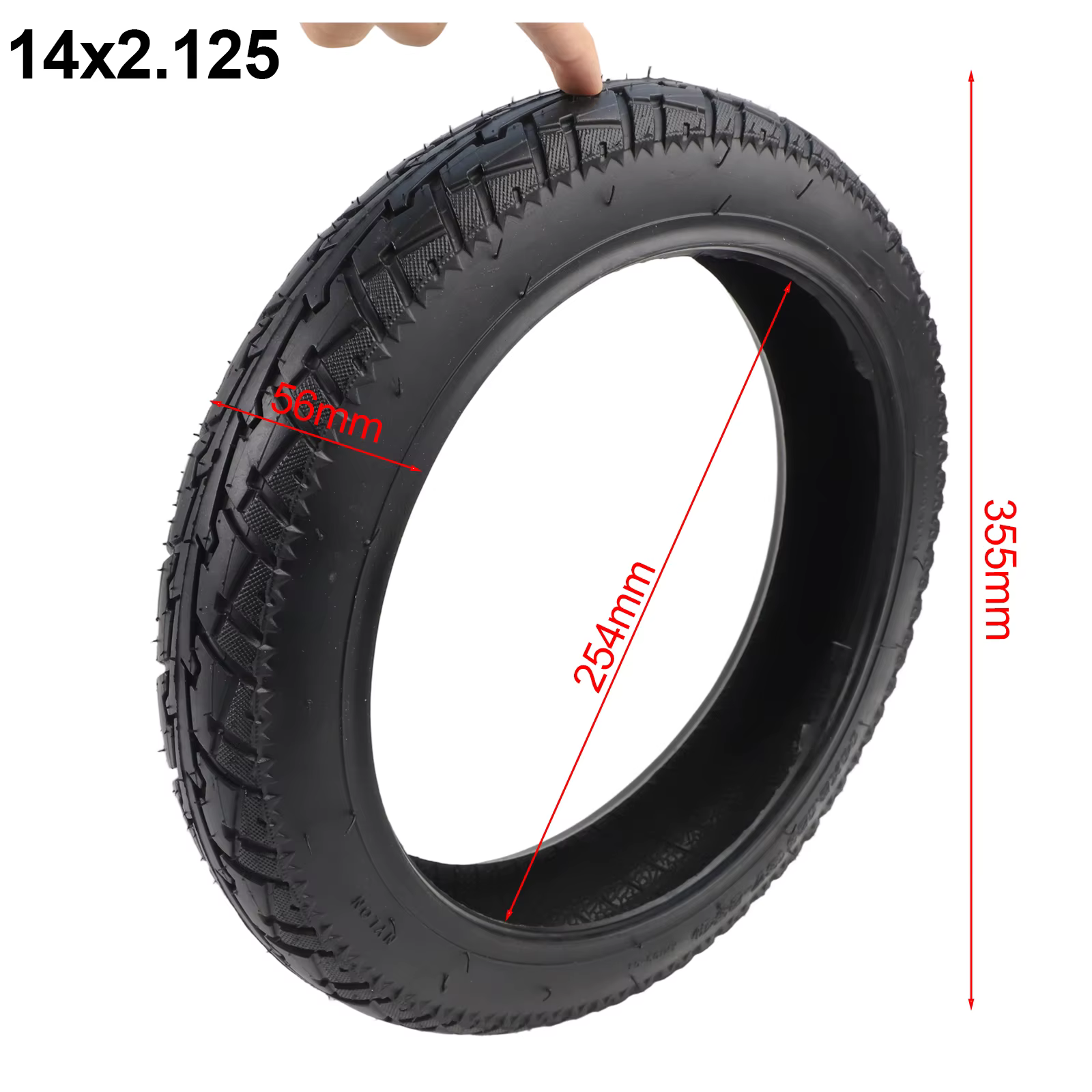 Pneu de Scooter électrique de 14 pouces 14x2.125(57-254)