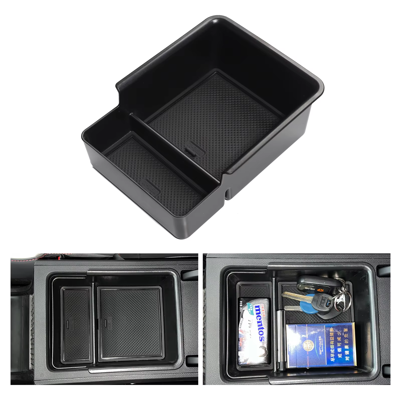 Smabee pour MG4 MG 4 EV MULAN 2022-2025 Boîte de rangement pour accoudoir central, plateau de console centrale de voiture, organisateur d'accessoires de rangement