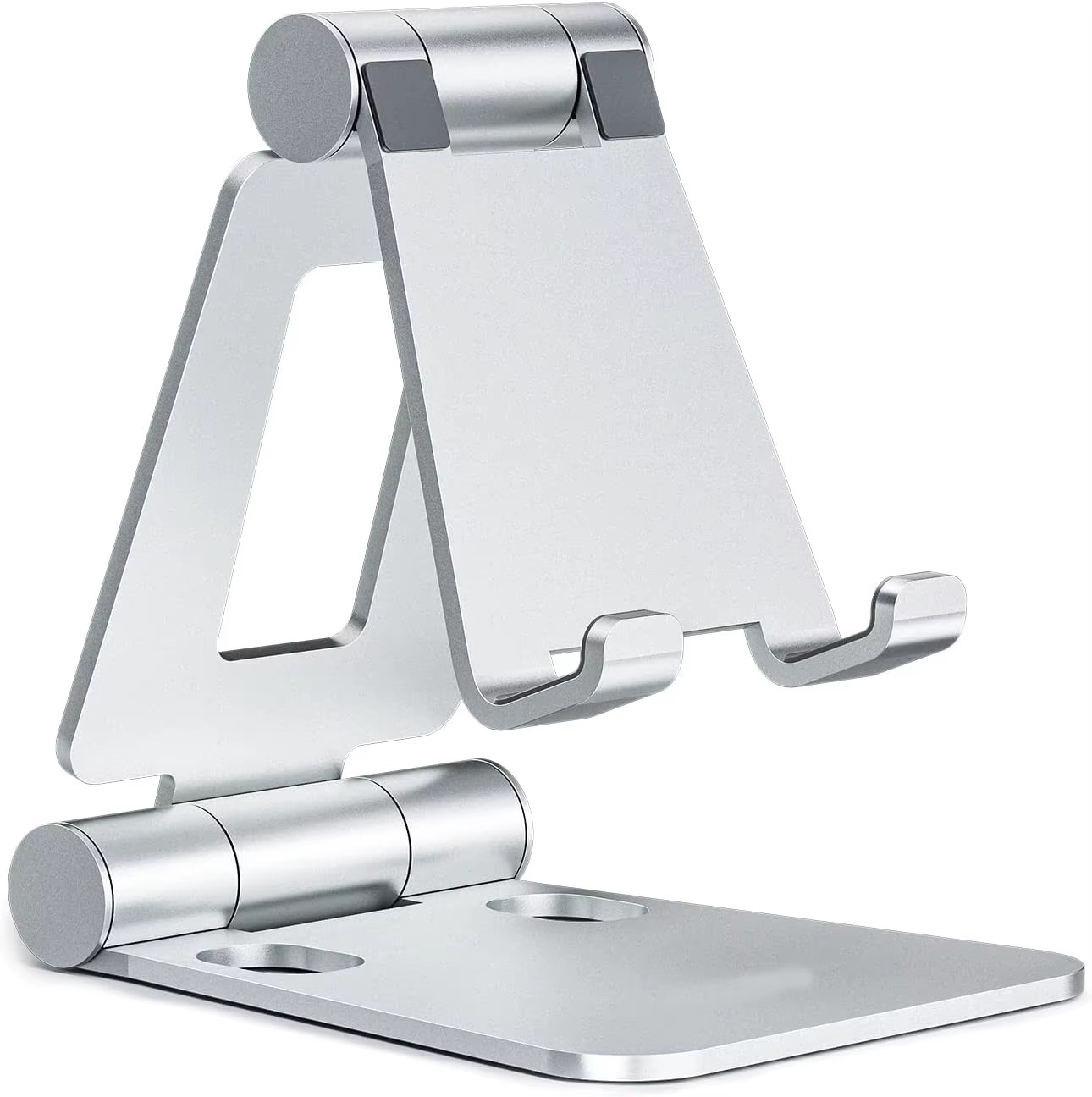 Support de téléphone portable double pliant en aluminium