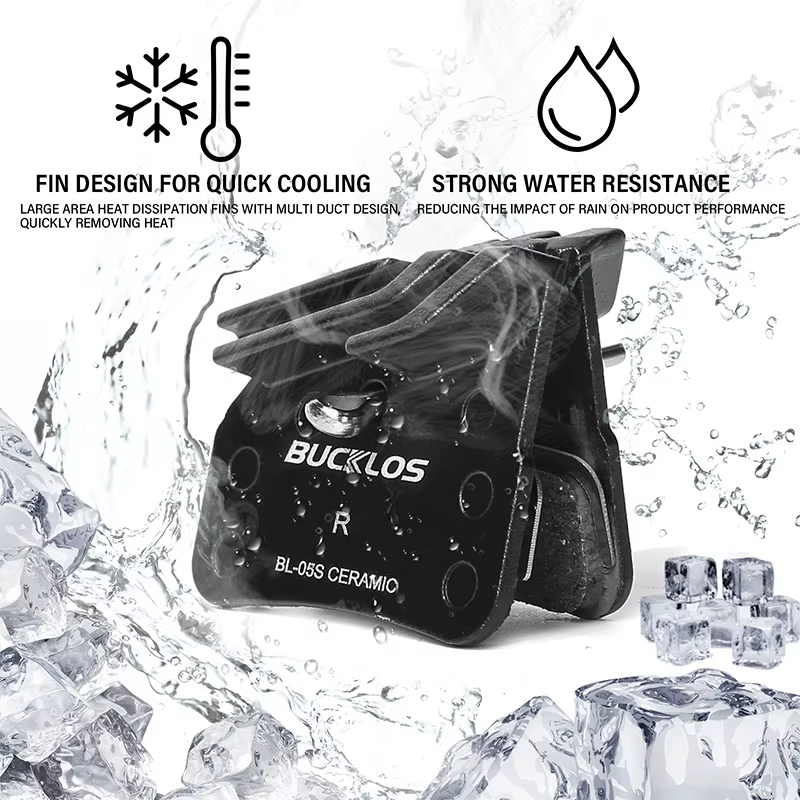 BUCKKubBicycle-Plaquettes de frein en céramique durable pour vélo de route et VTT, plaquettes de freins à dissipation thermique pour VTT, N03A, N04C, N02S, N03S