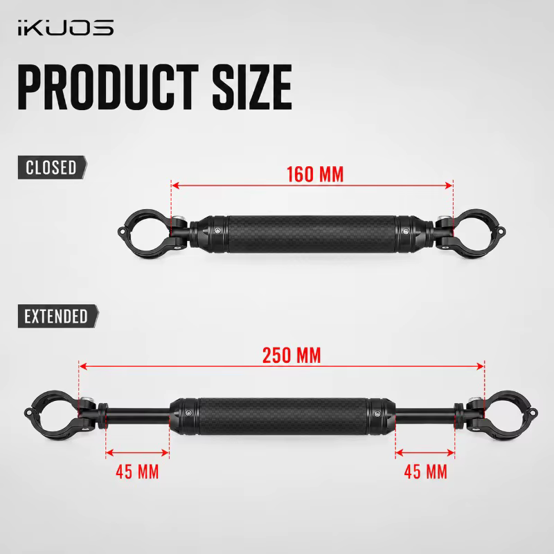 Extension de guidon de vélo en fibre de carbone IKUOS