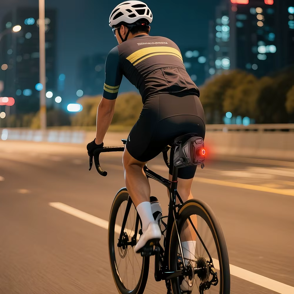 NEWBOLER sac de selle de vélo Mini Portable EVA outil sac de rangement réfléchissant sac de siège arrière Splash étanche