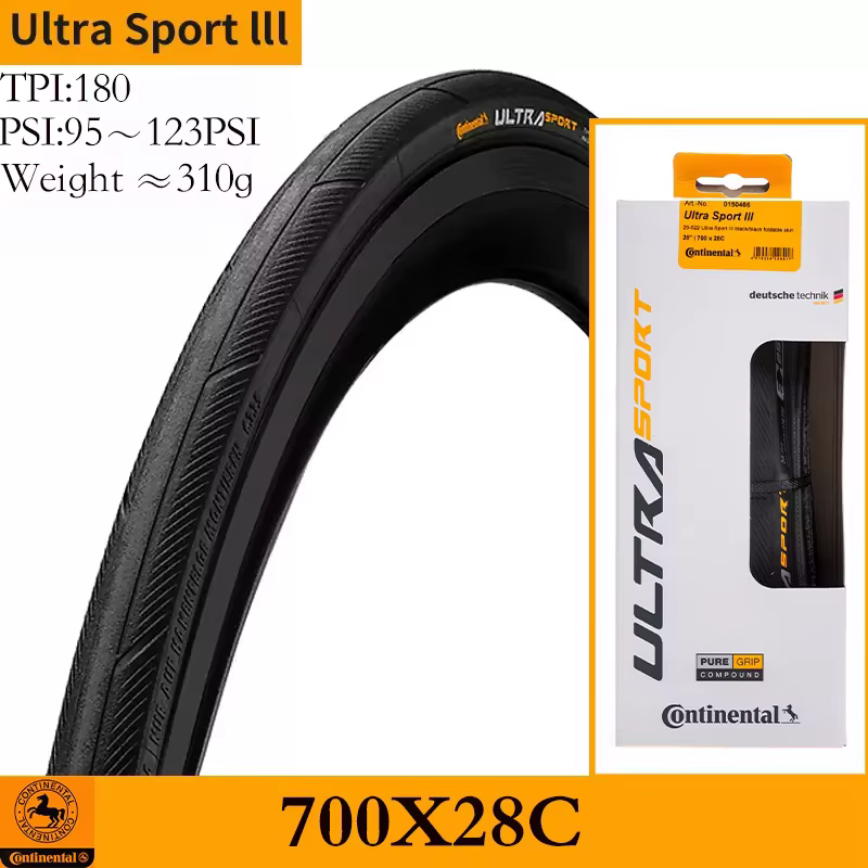 Pneu de route Continental ULTRA SPORT III 700 23C 25C 28C