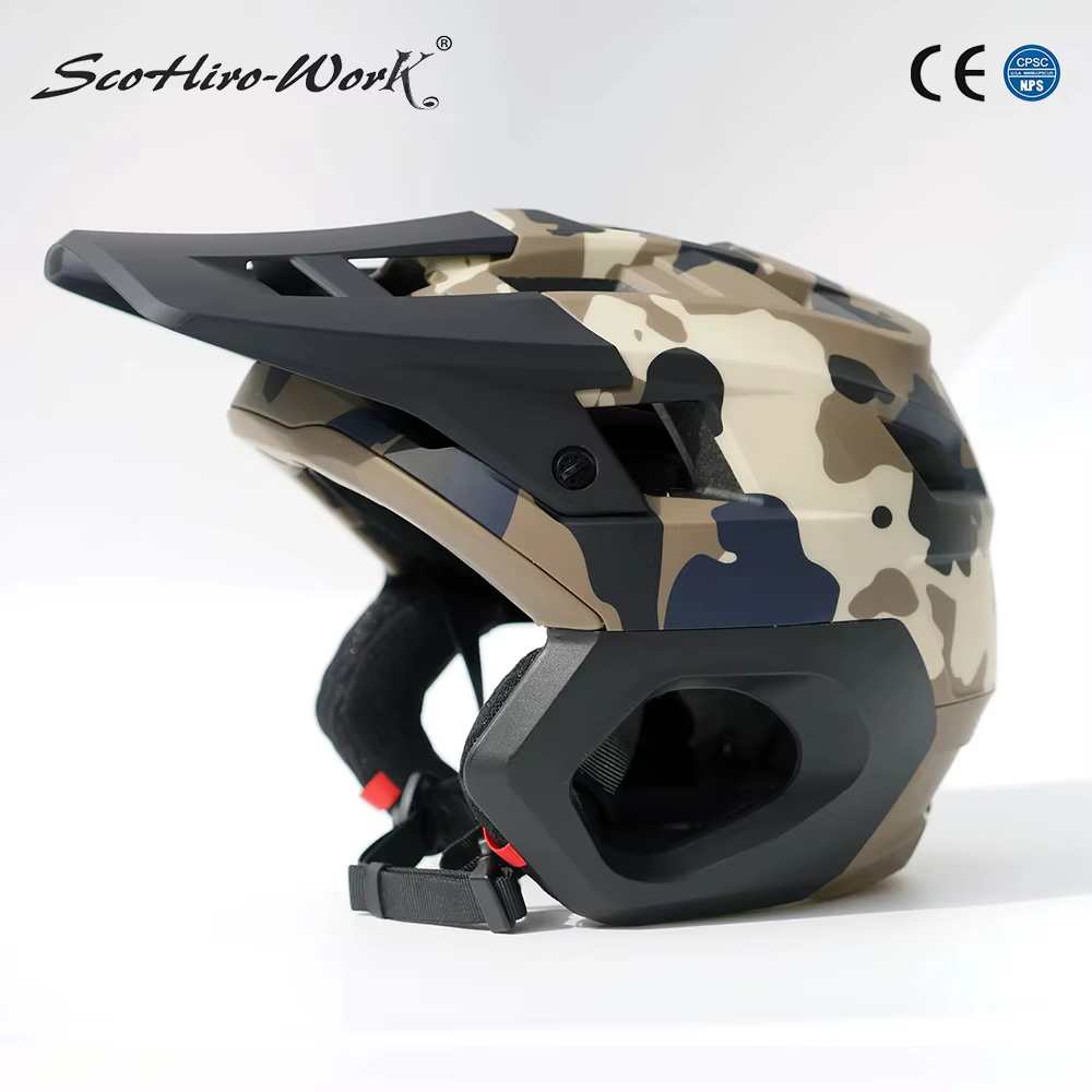 Nouveau casque de vélo 3/4 vtt demi-visage