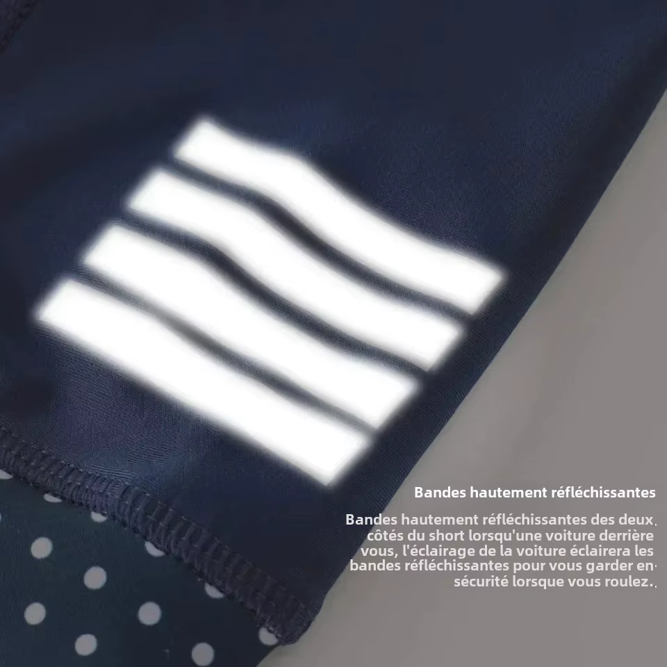 KEMALOCE hommes cyclisme cuissard solide bleu et noir 5D Gel Pad VTT Shorts haut de gamme en plein air respirant vélo