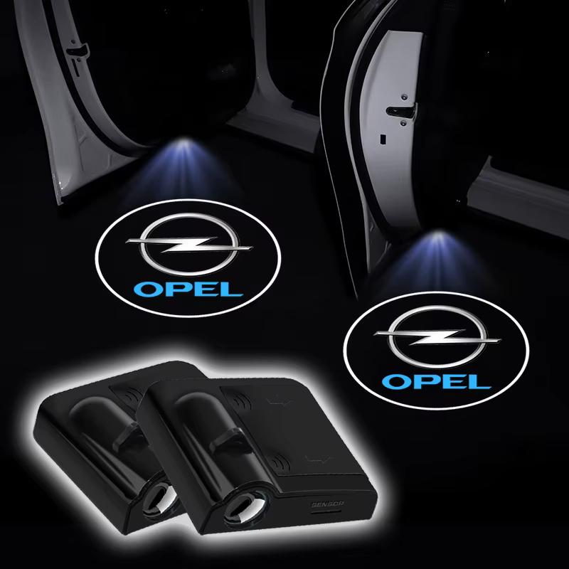 Projecteur de porte de voiture LED, lampe d'ombre, accessoires de voiture pour Opel Astra j Insignia Astra g Corsa Zafira b Mokka Vivaro Meriva