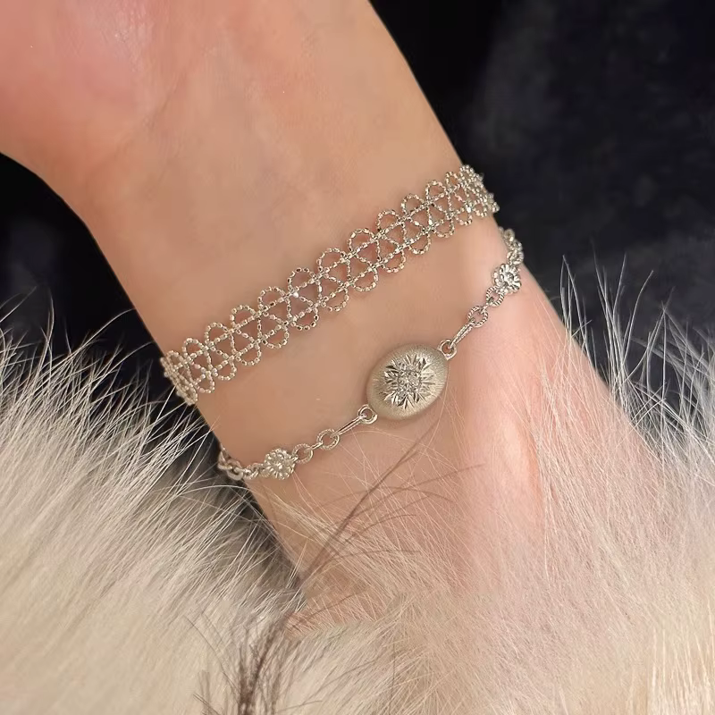 Bracelet en dentelle, bracelets frais, élégants, exquis et réglables à la mode, accessoires pour fille ensoleillée, adaptés à toutes les saisons