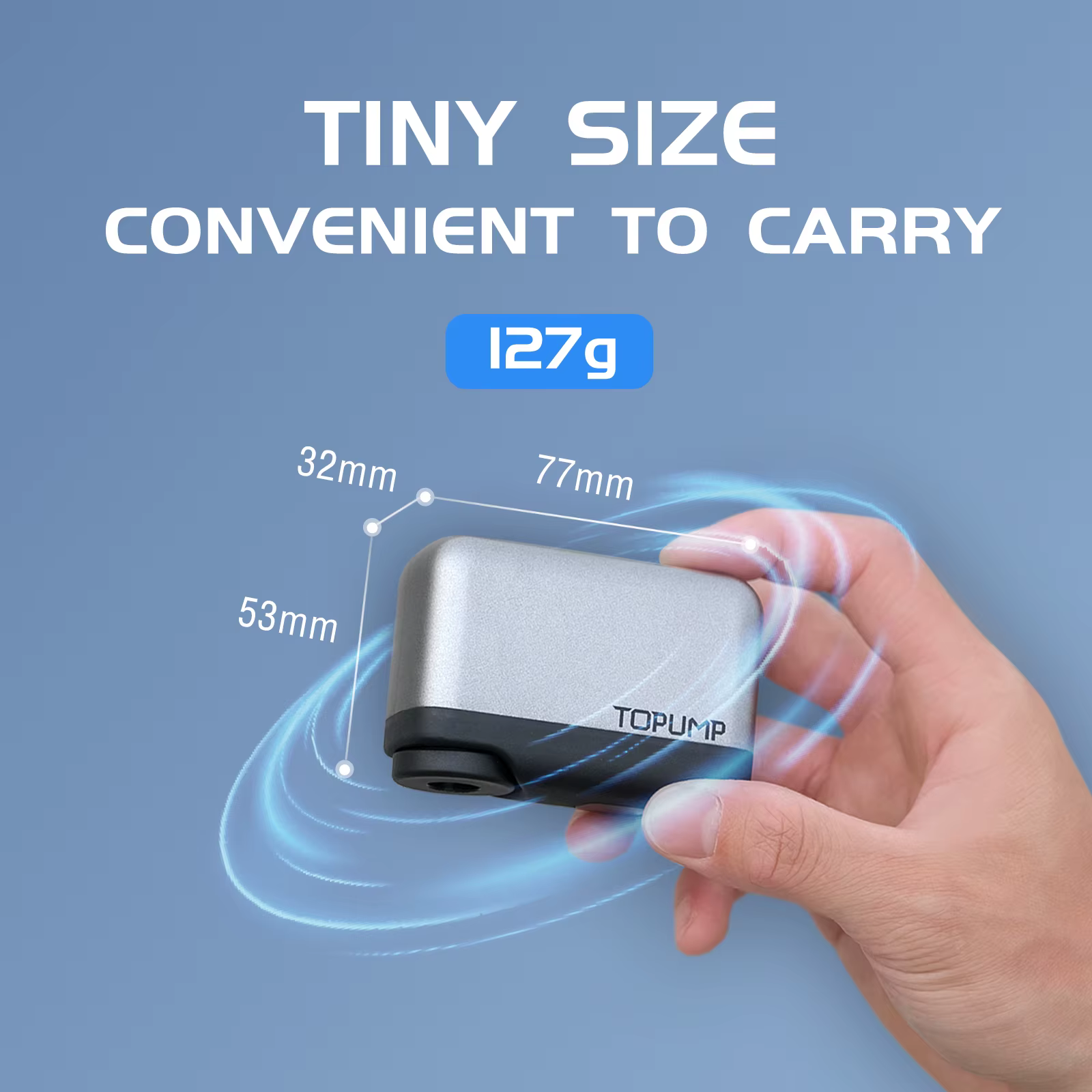 Mini pompe à vélo gonfleur de pneus 120PSI batterie Rechargeable maximale accessoires