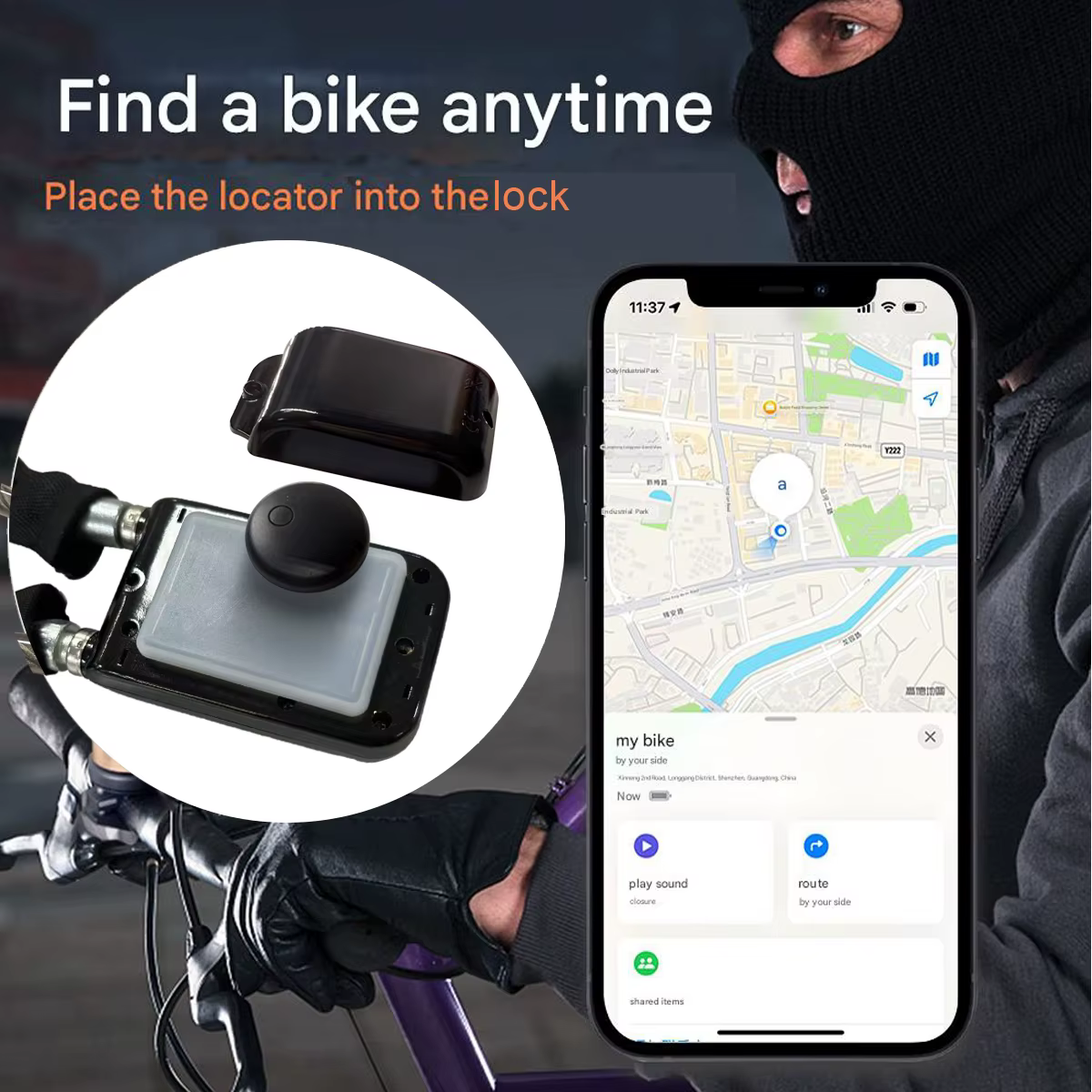 Antivol intelligent pour vélo/moto : contrôle sans clé via application