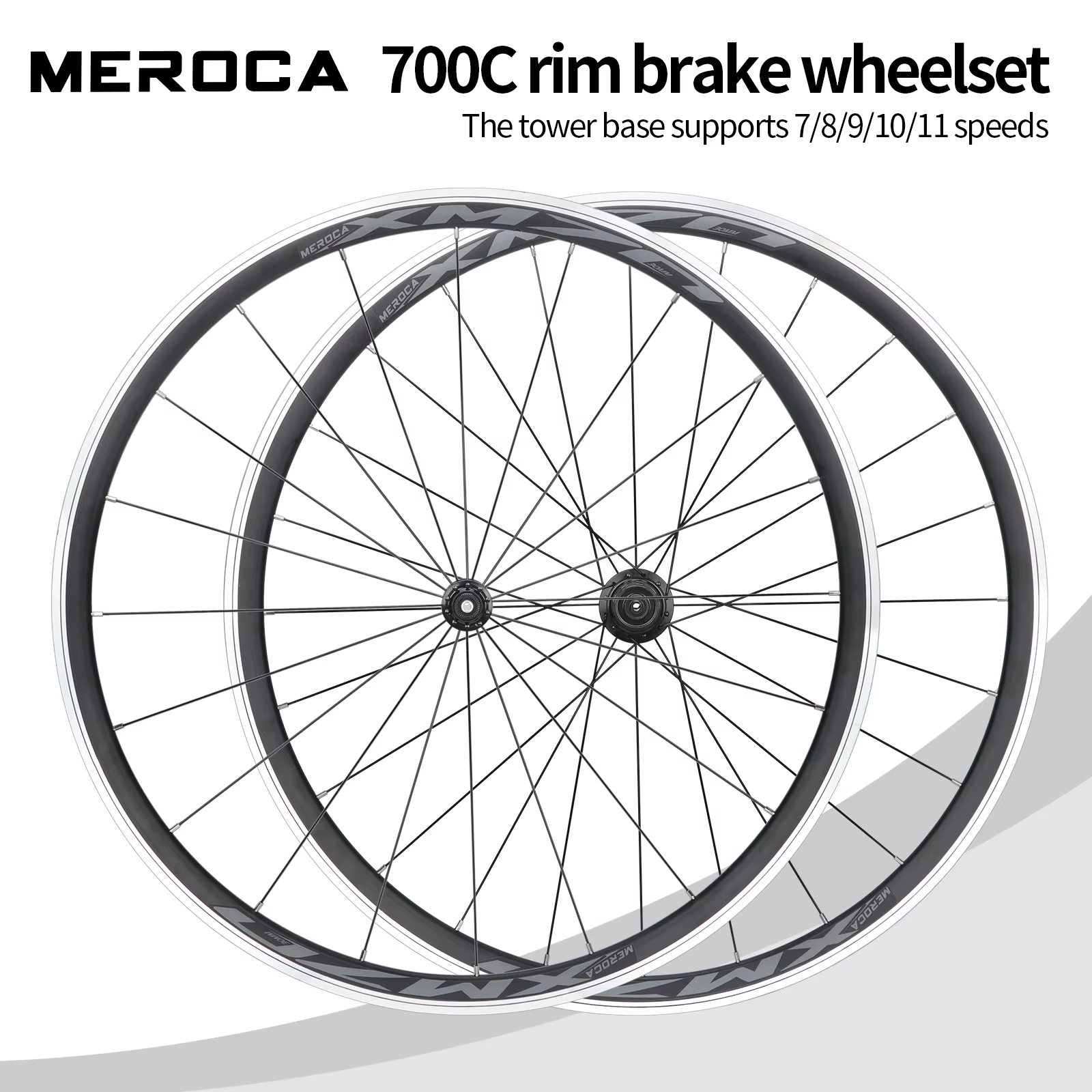 Paire de roues de vélo en alliage d'aluminium ultra-léger