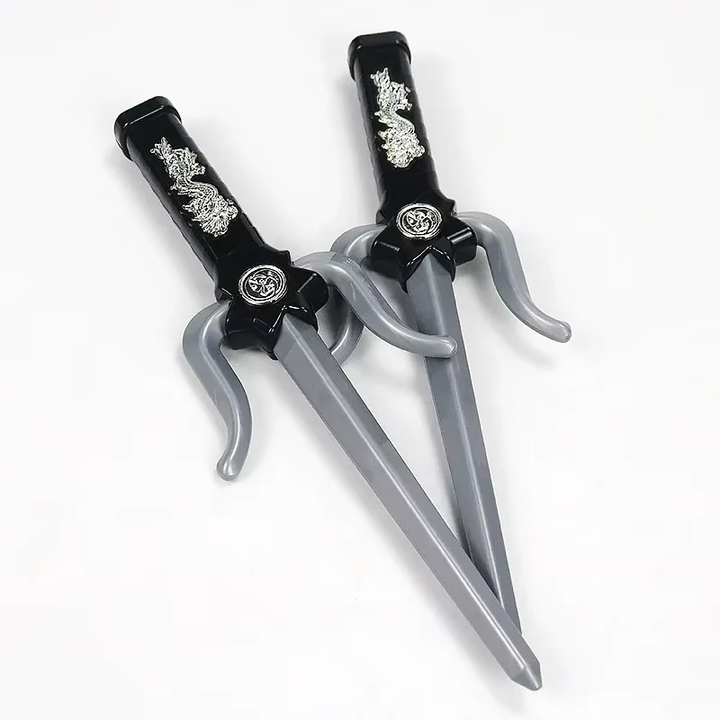Costume de ninja pour garçons, jouets pour enfants, ensemble de couteaux de cosplay de samouraï japonais, fléchettes de ninja, collection de jouets, jouet bizarre