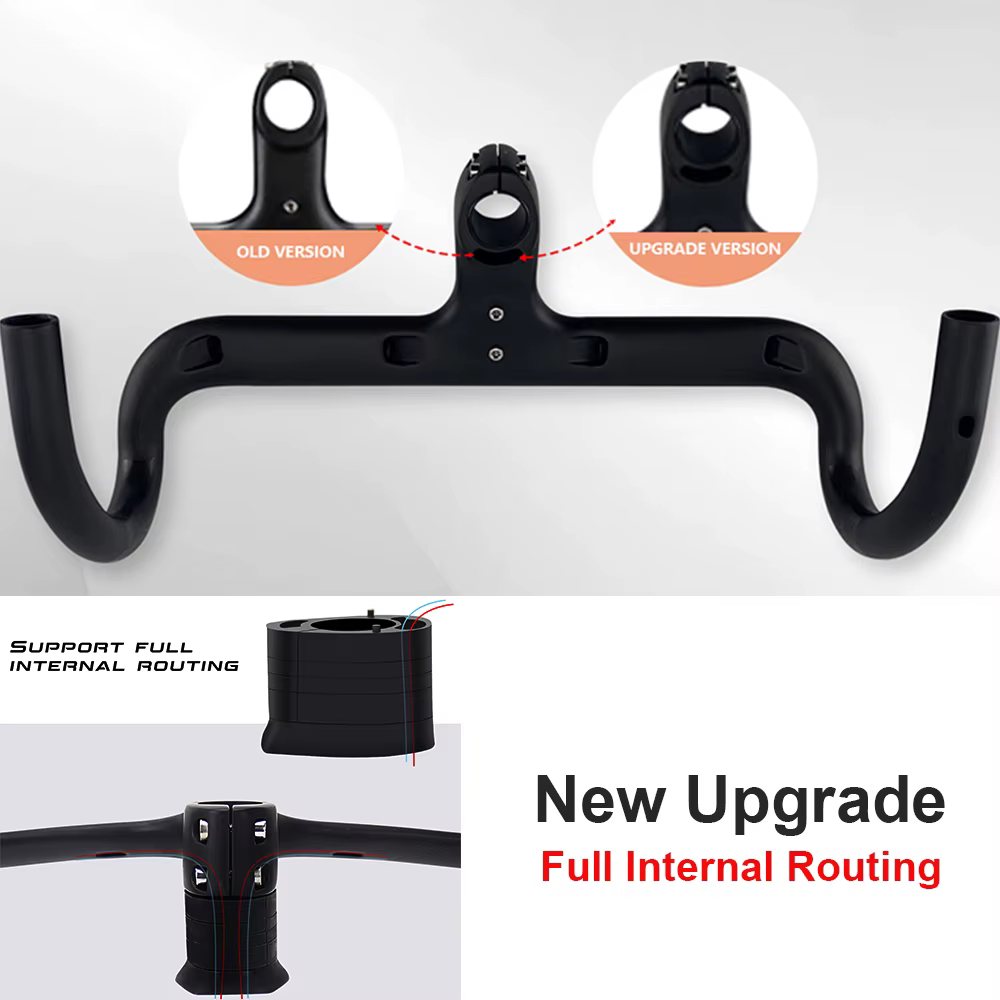 Pas d'étiquette intégré guidon vélo route soutien OD2 28.6/31.8mm cintre