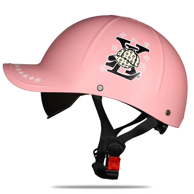 Nouveau café Racer Chopper Scooter sécurité casque demi visage Vintage casquette d'été moto