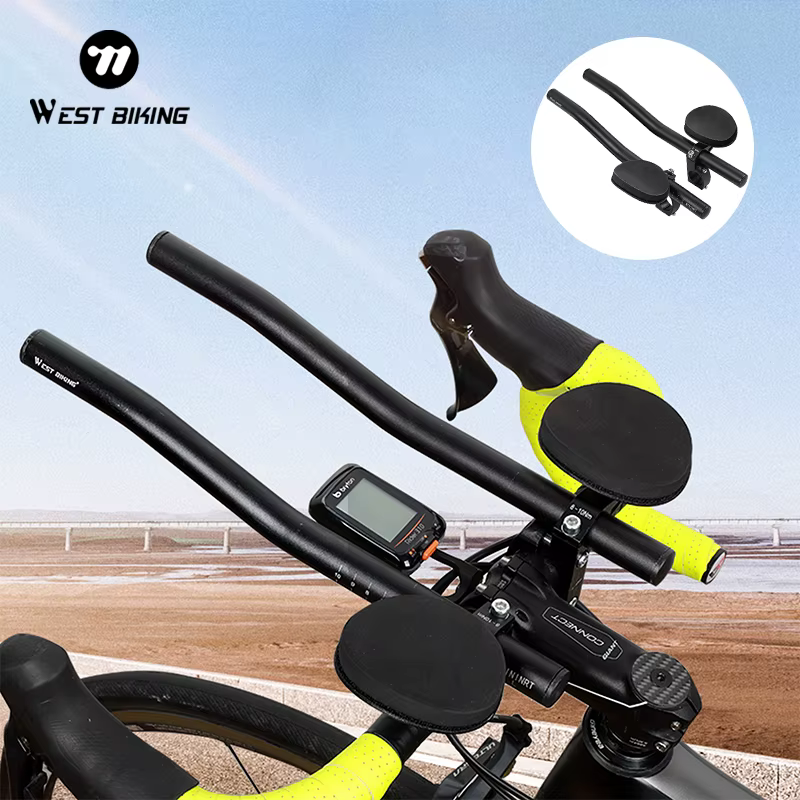 WEST BIKING – barres aérodynamiques pour guidon de vélo TT