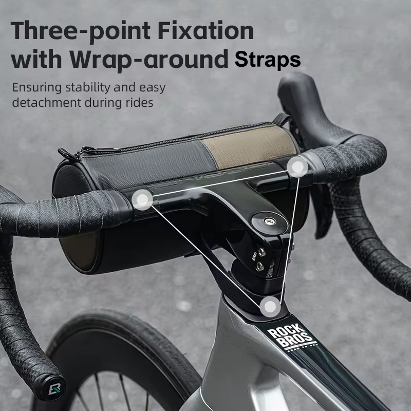 Sac de guidon de vélo, sac à bandoulière réfléchissant portable pour le cyclisme