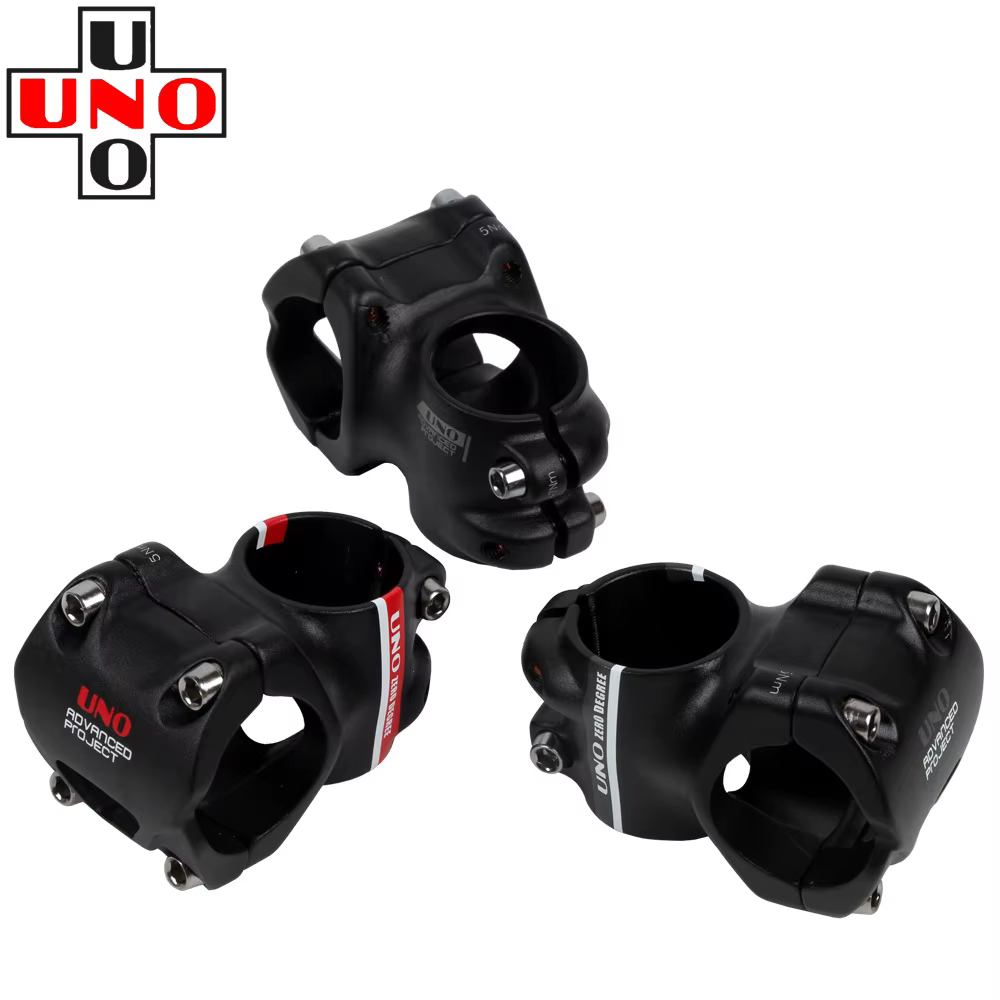 UNO 0 degrés route montagne DH vélo guidon tige en alliage d'aluminium ultraléger 31.8mm * 35/45mm