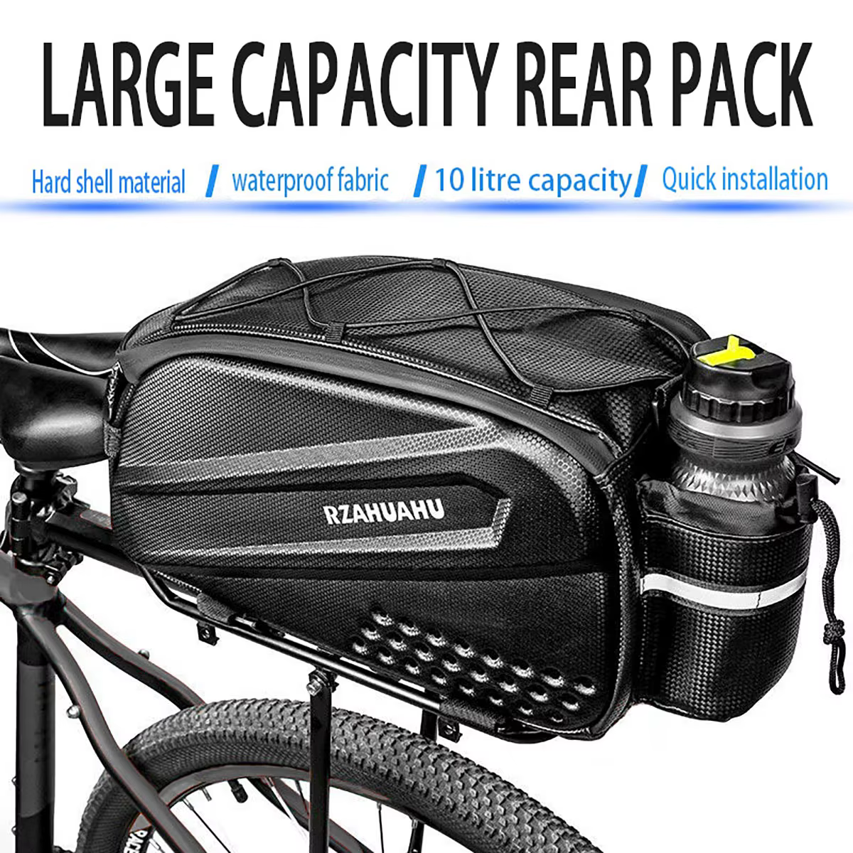 Sac chameau arrière rigide de grande capacité pour vélos