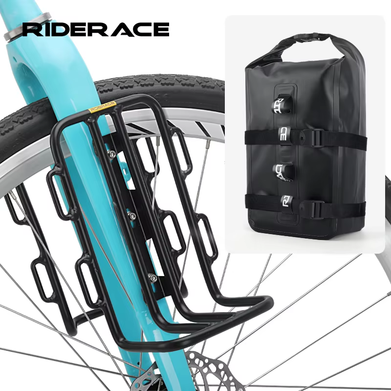 RIDERACE Portable étanche vélo fourche sac PVC 8L en alliage d'aluminium
