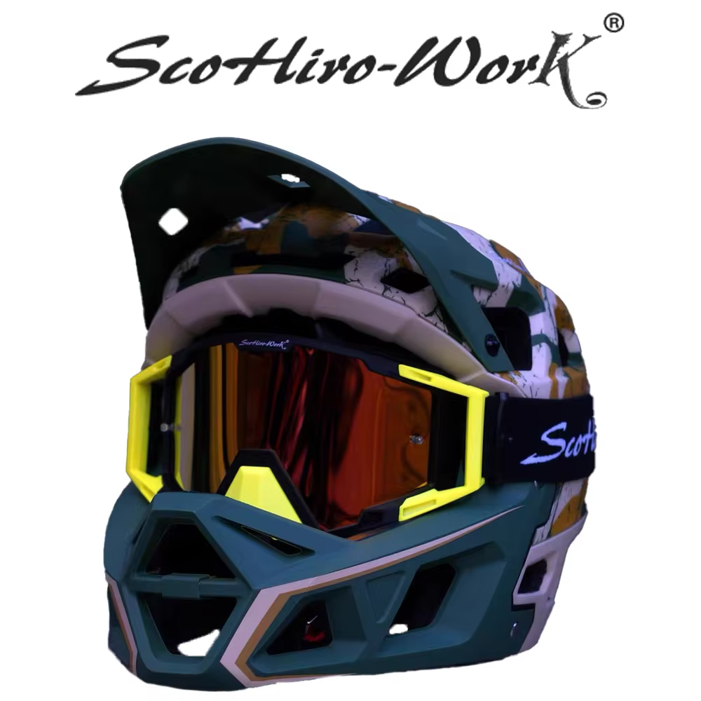 Casque intégral vtt descente Sports de plein air Motocross course