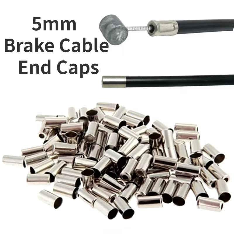 20 ~ 200 pièces vélo 5mm boîtier de câble de frein virole embouts en cuivre vtt