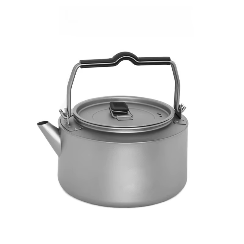 Bouilloire en titane, légère, pliable, épaisse, durable, de qualité alimentaire, pour le camping en plein air et la maison