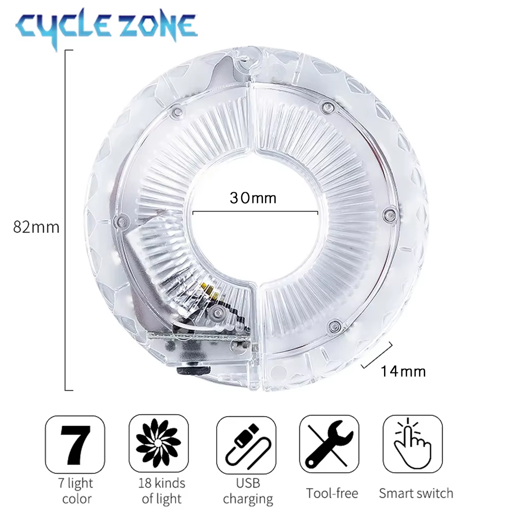 Feu de roue de vélo LED