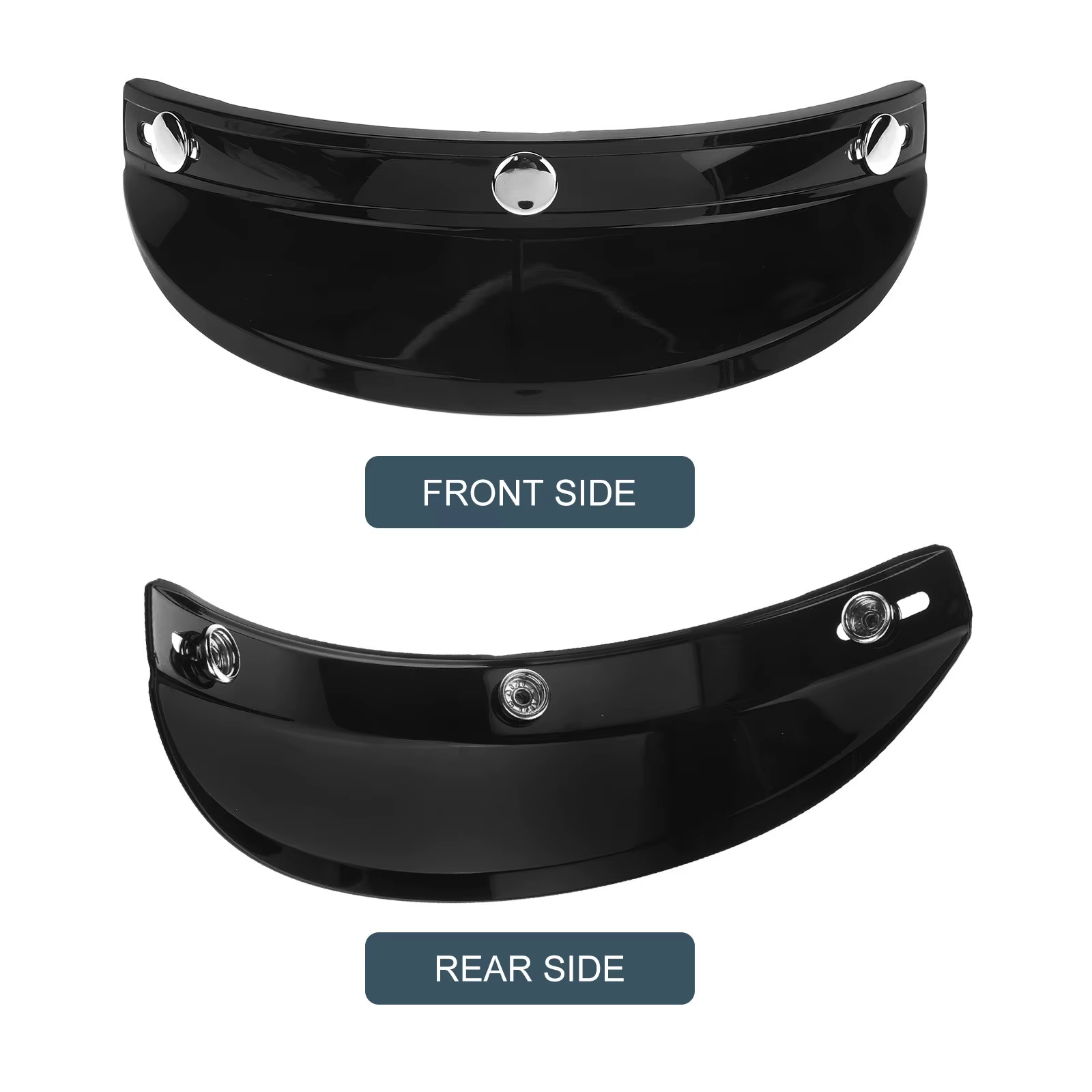 Pare-soleil de visière pour moto, vélo, équestre, fixation PC, teinté