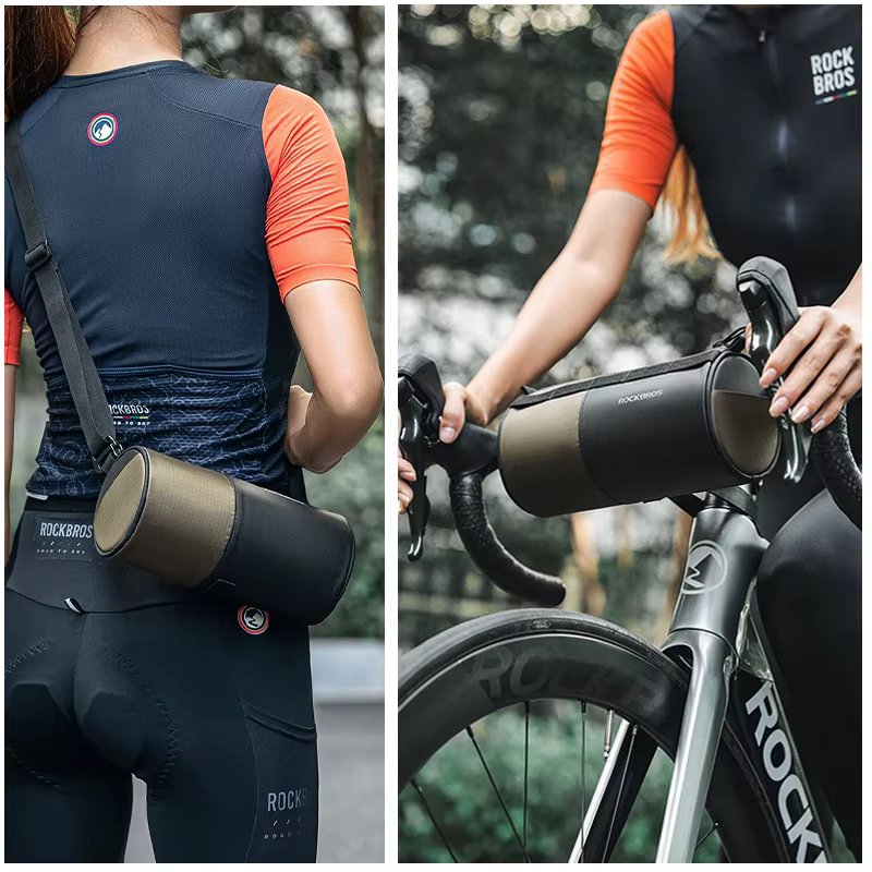 Sac de guidon de vélo, sac à bandoulière réfléchissant portable pour le cyclisme