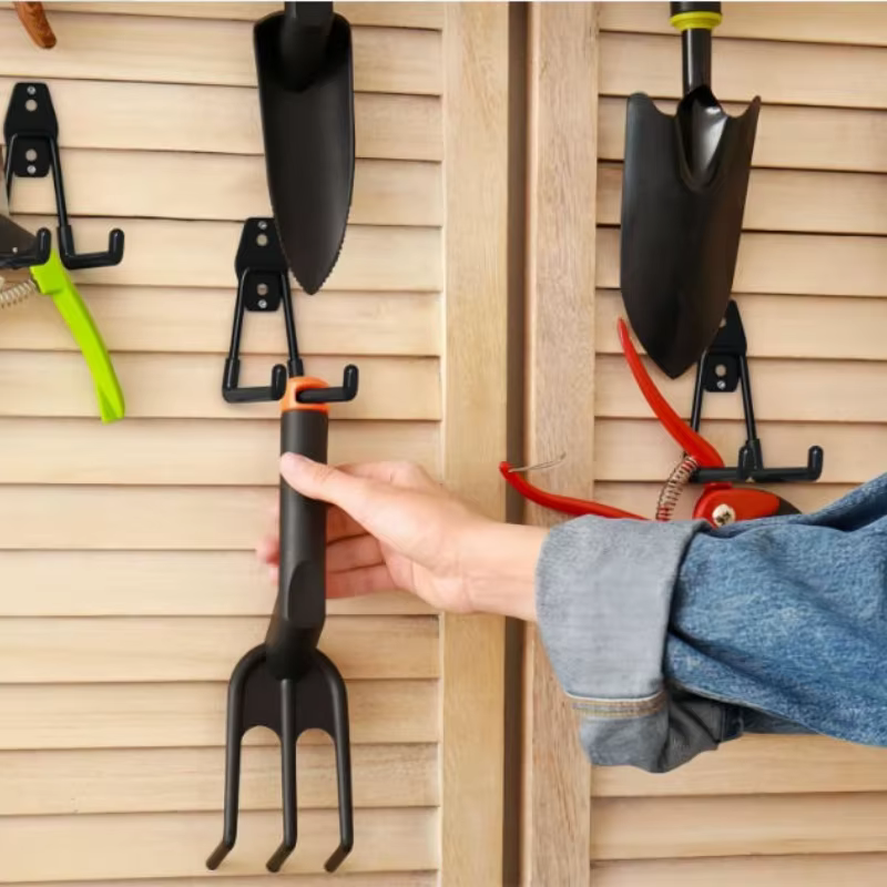 Crochets de garage en métal robustes à fixer au mur