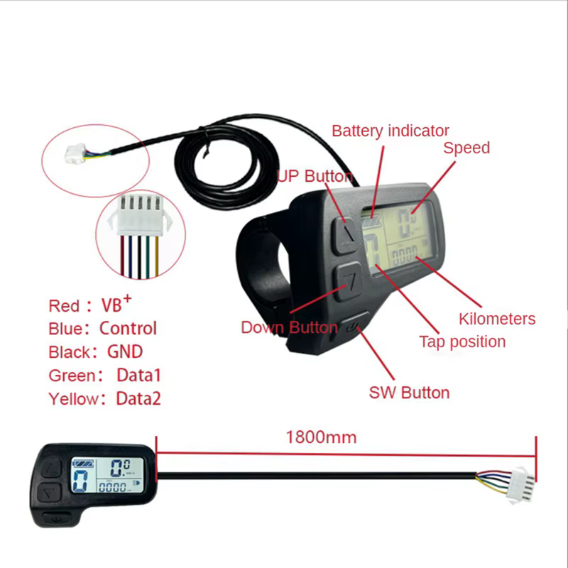 Accessoires électriques d'Ebike de conversion de moteur d'entraînement d'affichage du KT-LCD11 5Pin