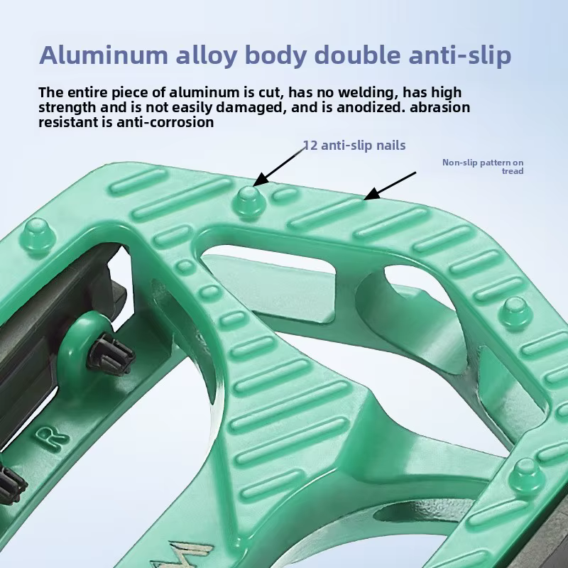 Pédales de vélo, pédales en alliage d'aluminium à double roulement