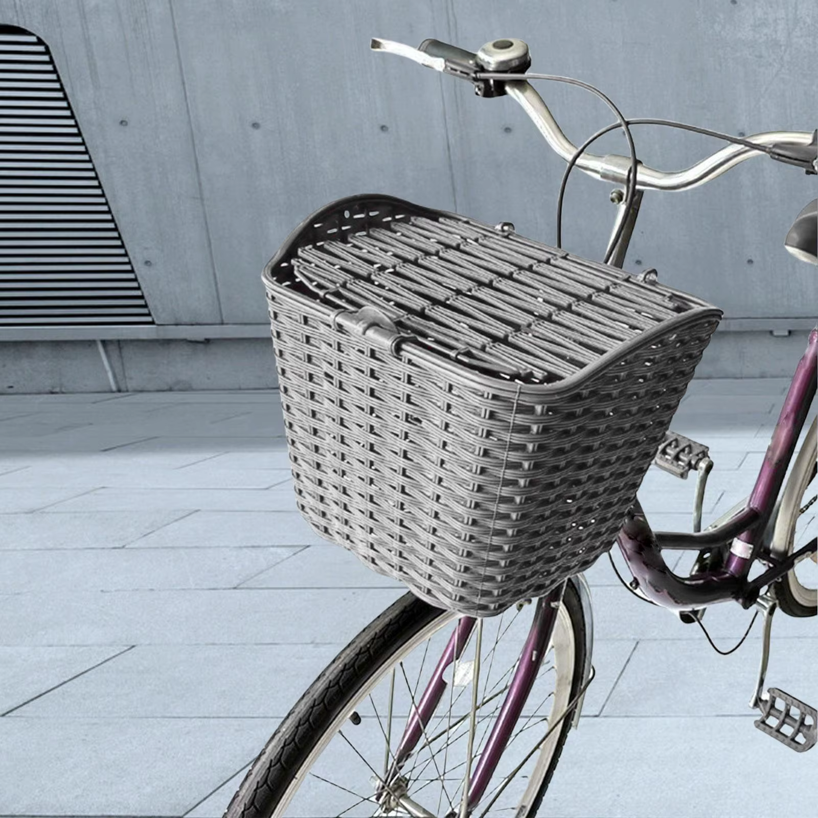 Panier suspendu de vélo avec couvercle