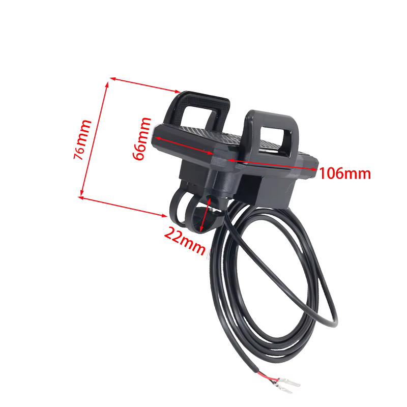 Support de téléphone portable noir pour trottinette électrique