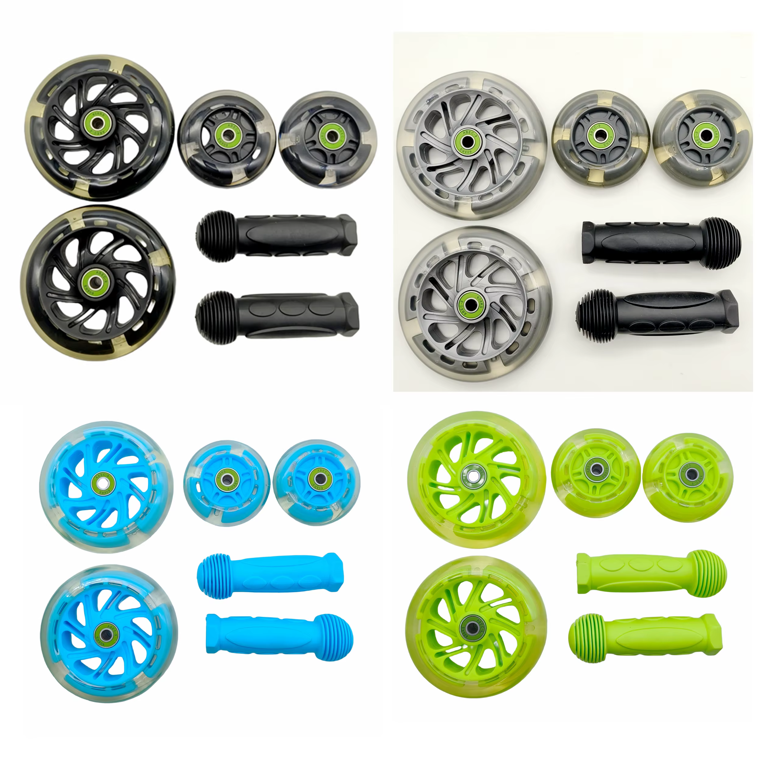 Poignée clignotante pour roue de scooter, 80x24mm, 120x24mm, 120x30mm