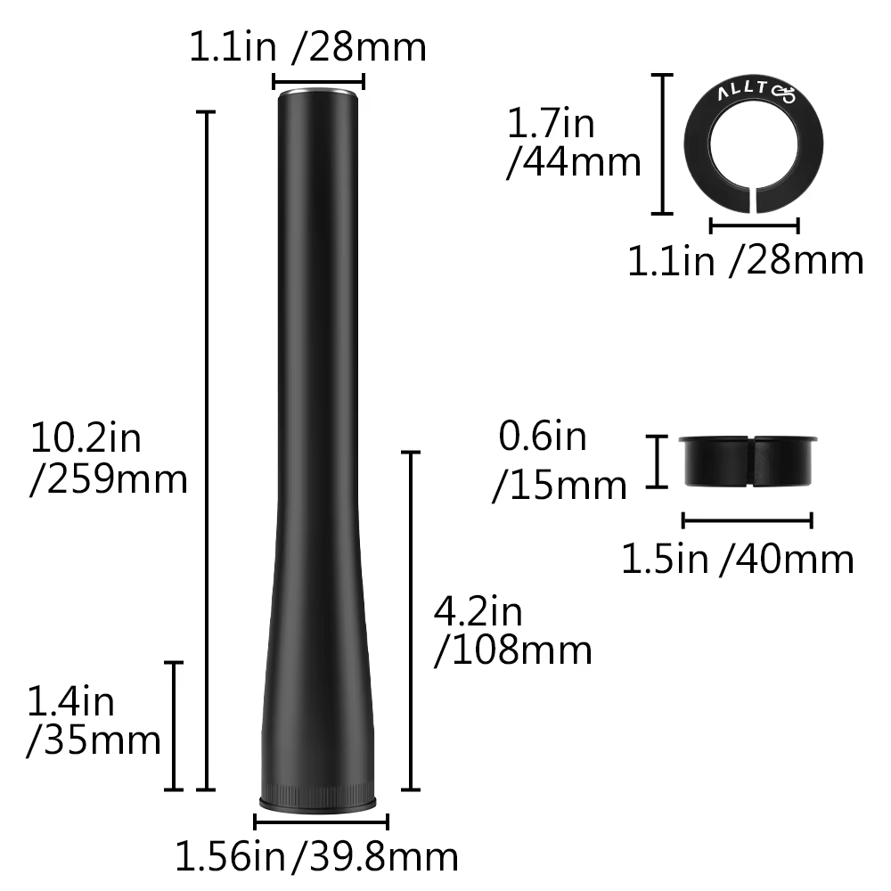 VTT vélo pour CANNONDALE gauche 1.0 2.0 remplacement de TUBE de fourche avant en alliage d'aluminium