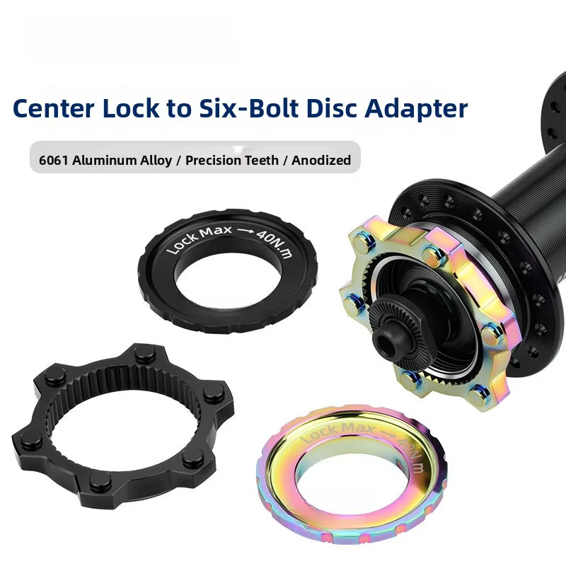 Adaptateur de moyeu de vélo Centerlock à 6 boulons pour disque de frein