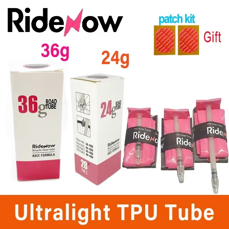 Ridenow chambre à air de vélo ultralégère 700x18 25 28 32 35 38C Tube