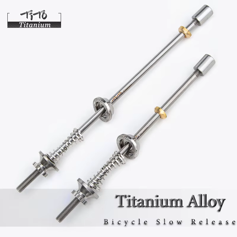 Titanium 1 paire de broches de roue en titane à dégagement rapide pour vélo de route