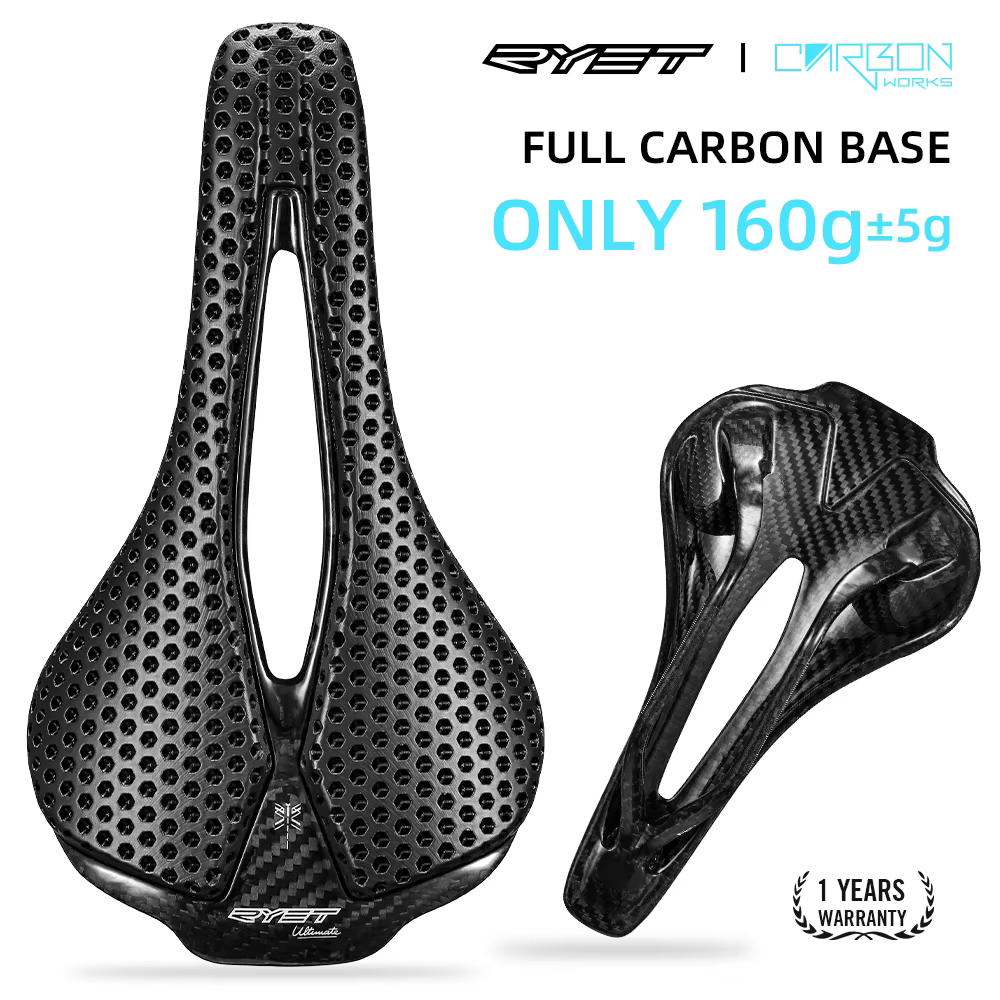RYET selle de vélo imprimée en 3D ultralégère 120g